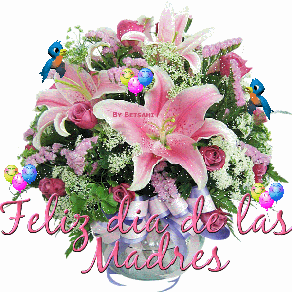 Día de la Madre flores y corazones (3)
