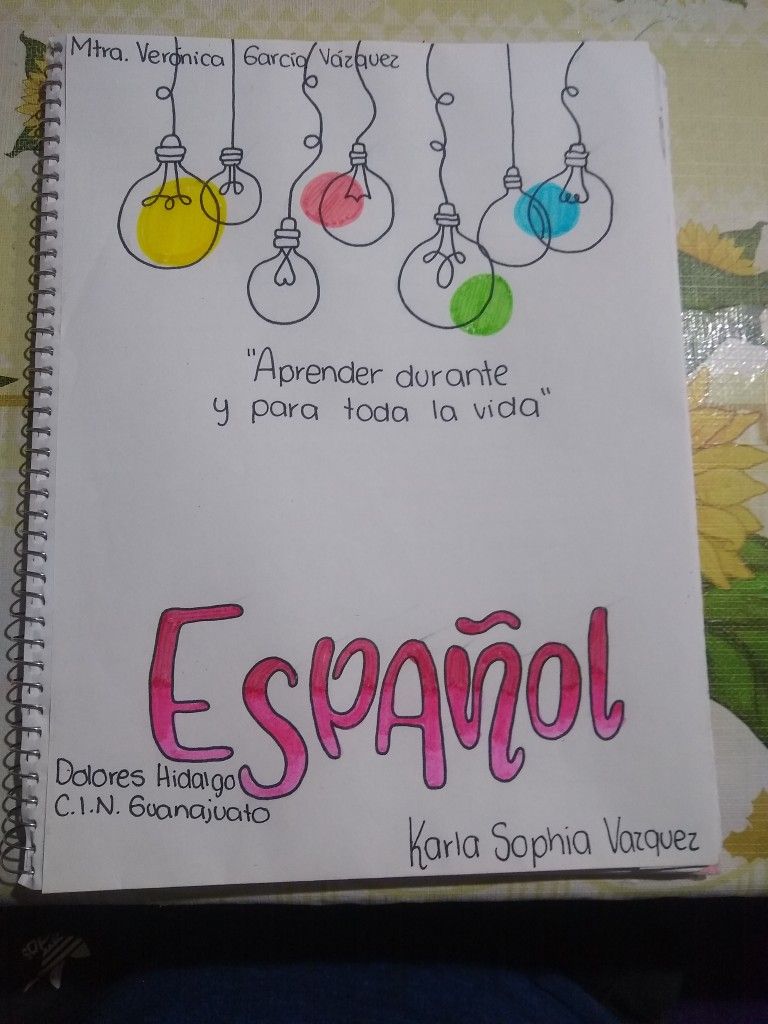 Portadas de español, cuadernos, ideas, carátulas y dibujos | Todo imágenes